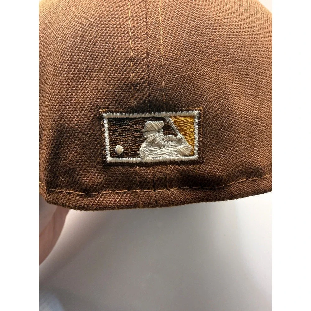 New Era 59FIFTY Chicago White Sox Fitted Brown/Yellow Hat‎ Size 7 1/8